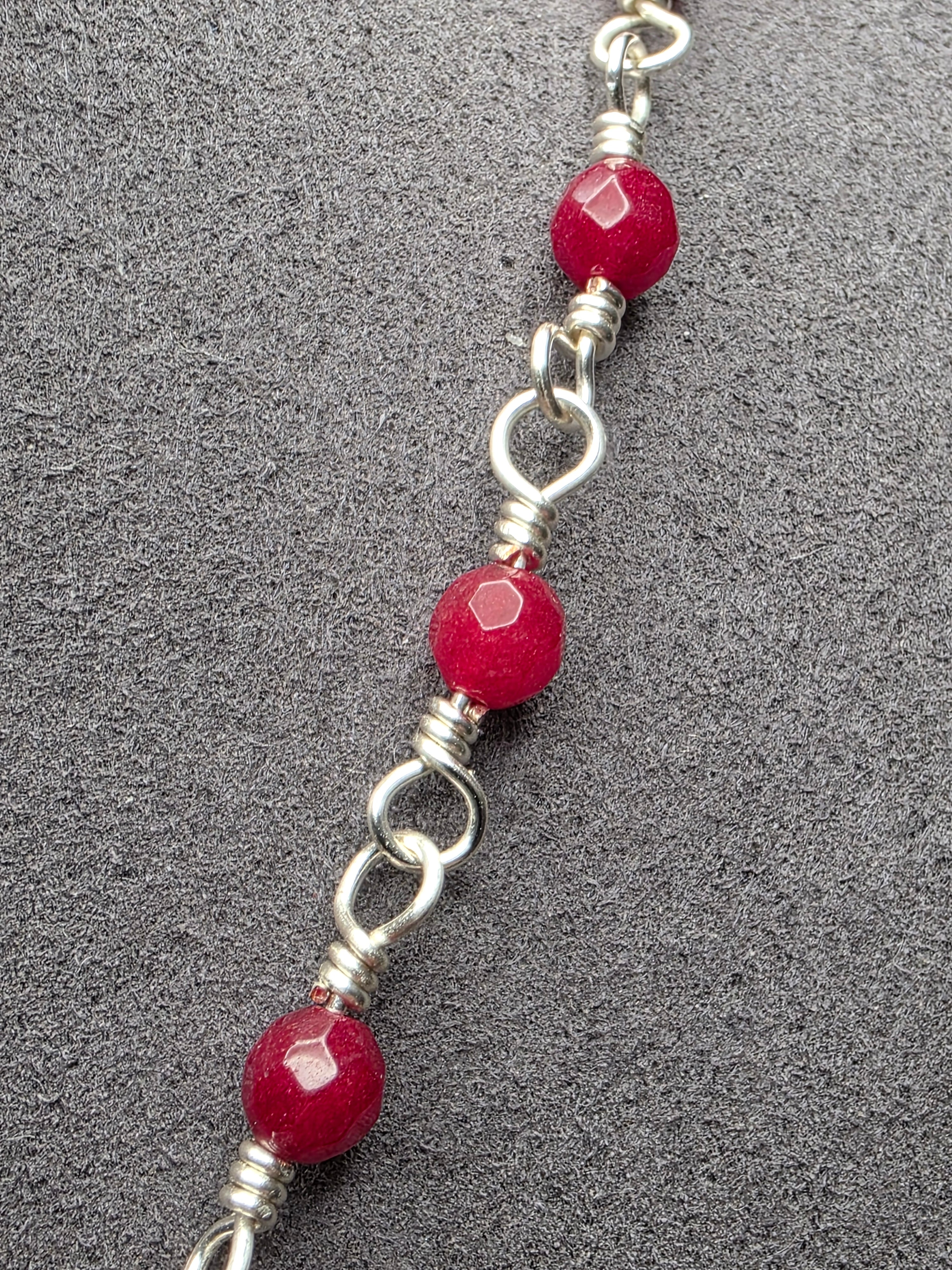 Red Agate LOOPS Chain