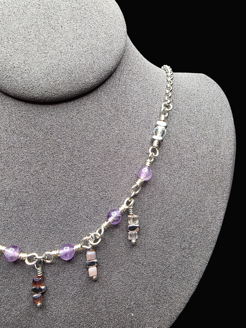 Amethyst Medusa Necklace