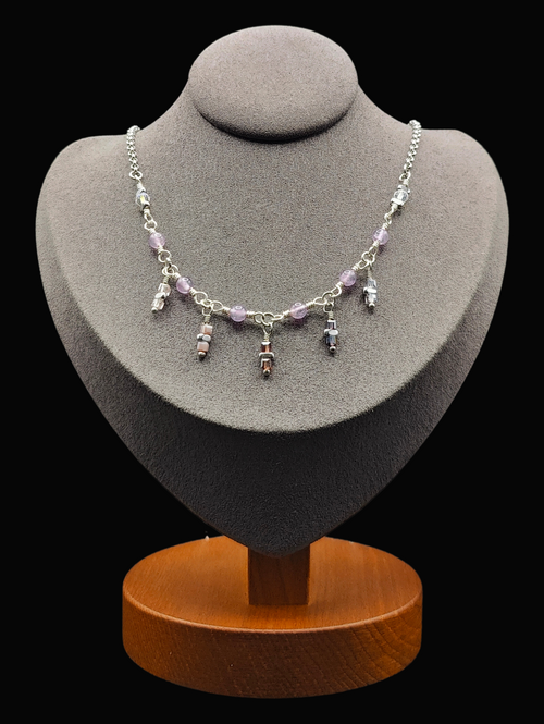 Amethyst Medusa Necklace