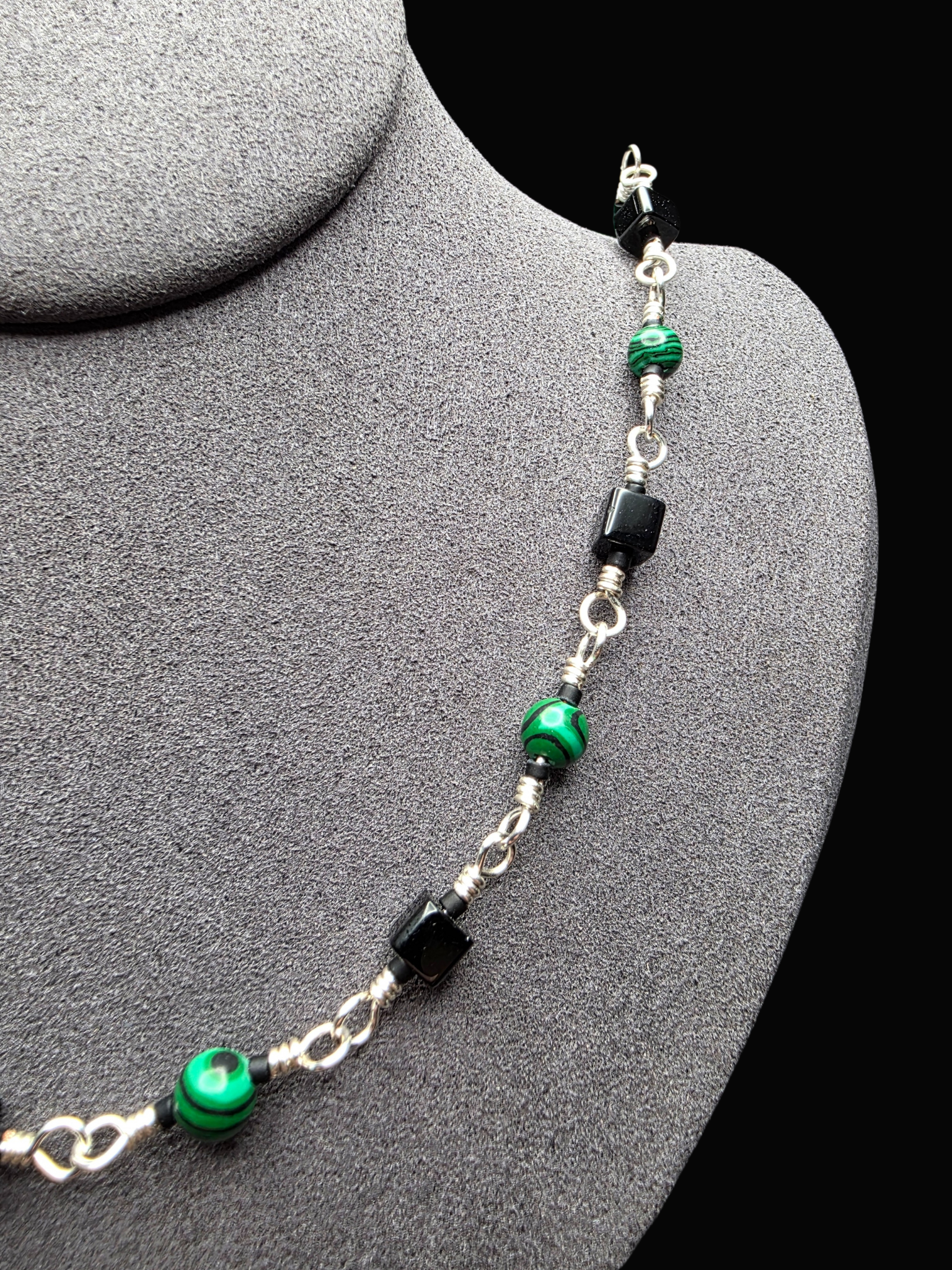 Malachite LOOPS Chain
